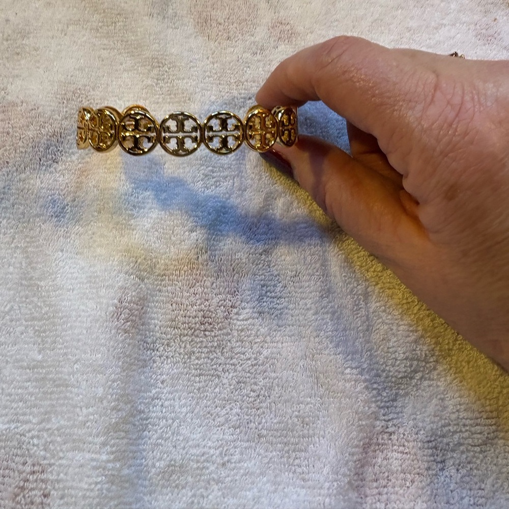 Tory Burch Gold Logo Bracelet